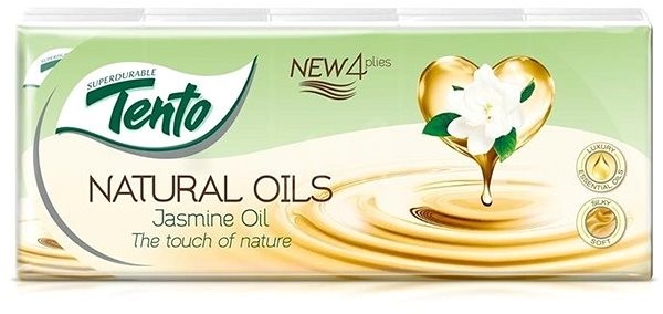Pap.kapesníčky 4Vr Tento Jasmím Oil Pap.kapesníčky 4Vr Tento Jasmím Oil - Papírová hygiena Kapesníčky